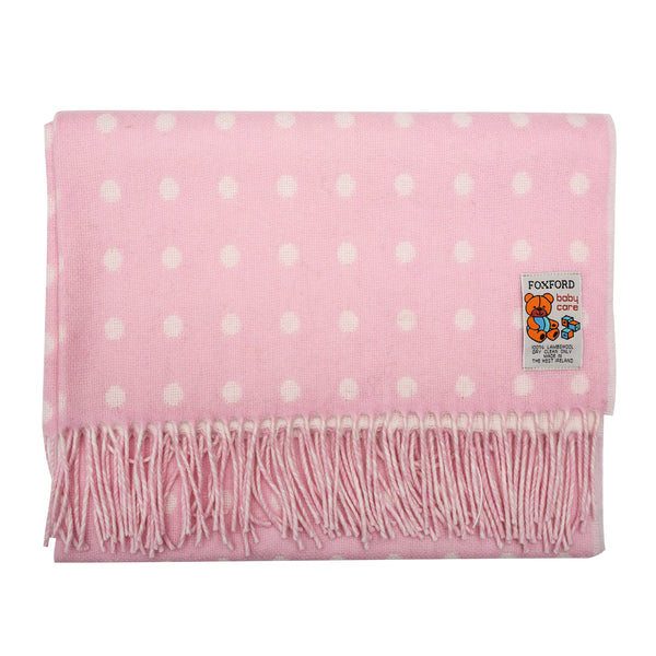 Pink Spot Baby Blanket