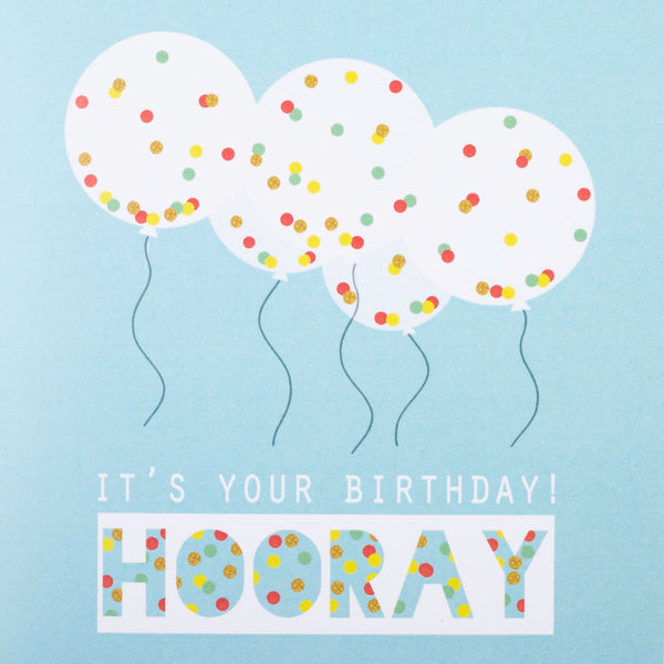 It's Your Birthday Hooray Blank Card