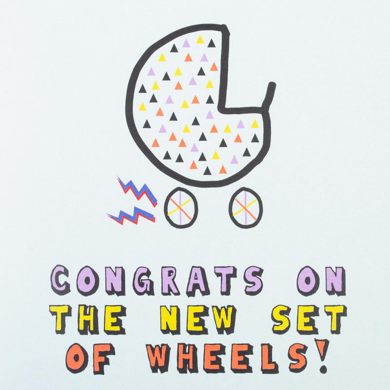 Congrats On The New Set Of Wheels Blank Card
