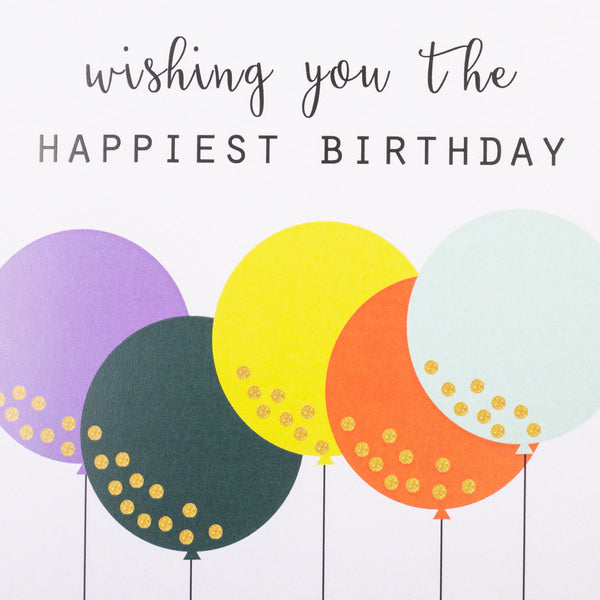 Wishing You The Happiest Birthday Blank Card