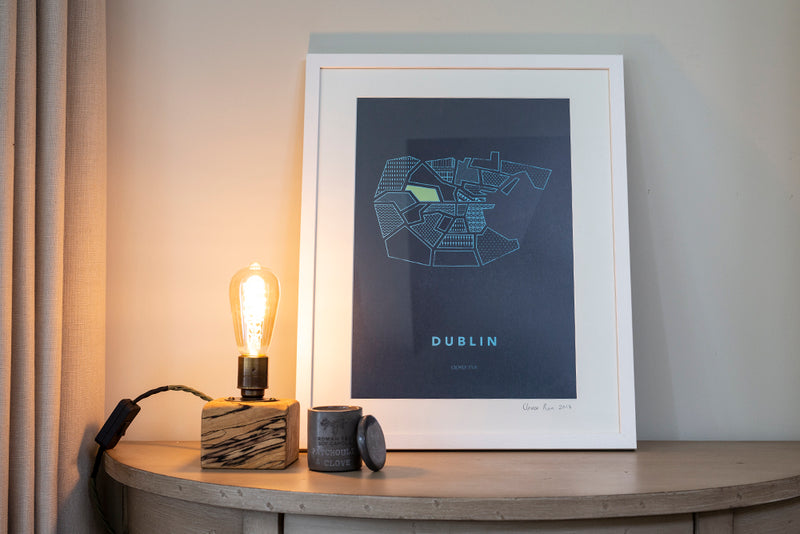 Dublin City - Stylised Map