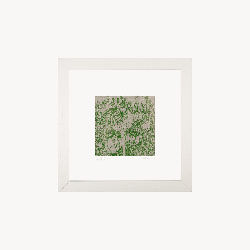 Poppyheads ~ Linen Print