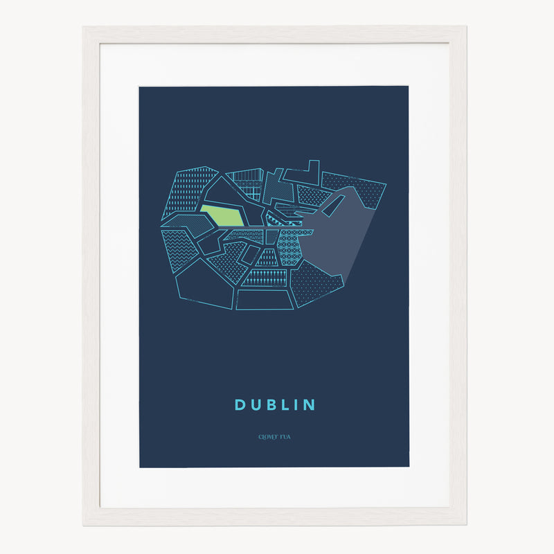 Dublin City - Stylised Map